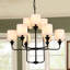 9 - Light Dimmable Classic / Traditional Chandelier-1173156637