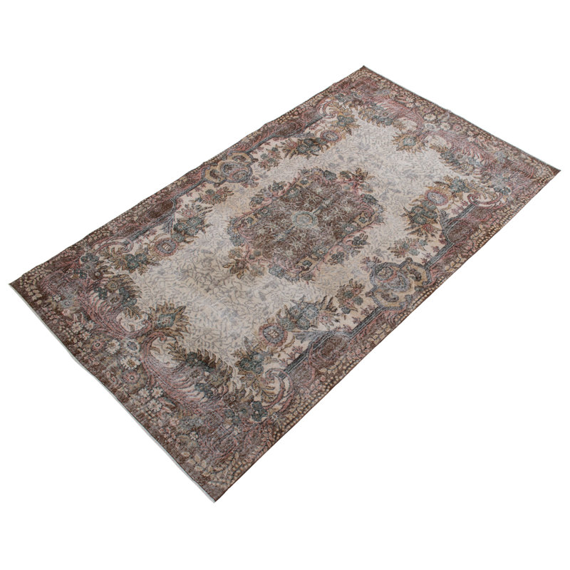 Tapis beige Melis Vintage 5 pi 9 po x 9 pi 9 po