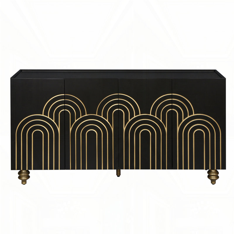 Grande armoire de rangement 59,8 po, Noir