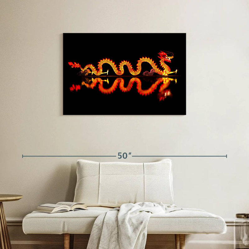 Brampt Chinese Dragon Lantern, 24" H x 36" W