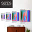 Groovy Prism Gradients I, reproduction encadrée - bois massif-276786232-276786234
