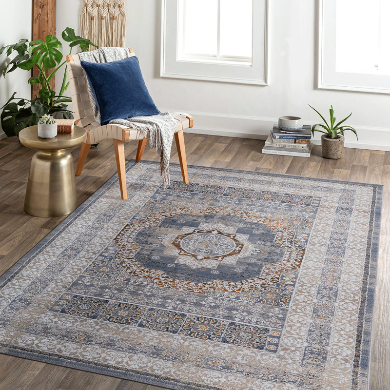 Collection 6X9 /Medallion Non-Shedding Living Room Bedroom Dining Home Office Stylish And Stain Resistant Area Rug