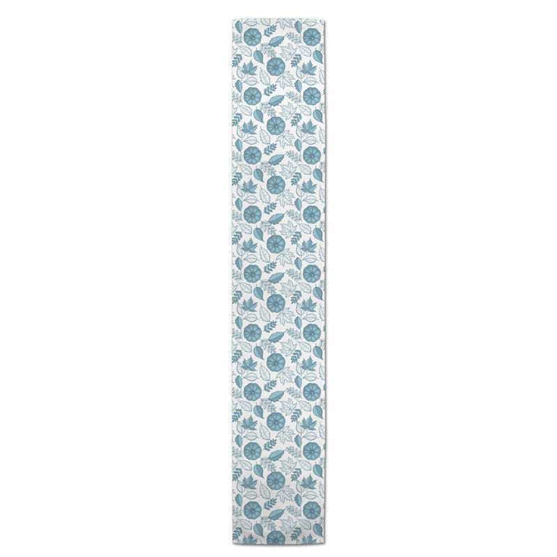 Chemin de table Safira, 90 po x 16 po, Bleu ciel
