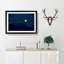Yellow Moon over the Mountain - Picture Frame Painting Print-55613999-55614000