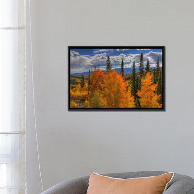 «Autumn Fire At Ohio Pass» par Bill Sherrell, impression sur toile tendue