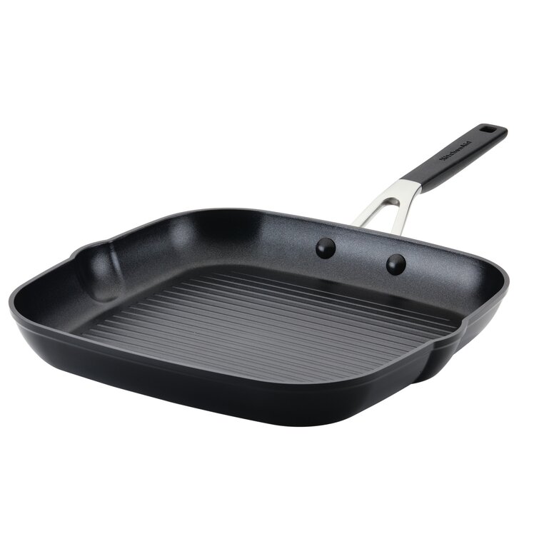 KitchenAid Hard Anodized Ceramic 12 .25-inch Aluminum Nonstick Frying Pan in Matte Black