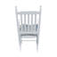 Chaise berçante en bois de véranda en bois blanc - Fabriquée en bois franc massif pour une utilisation à long terme Siège large et accoudoirs Confort optimal Dossier à lattes facile à assembler