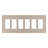 Radiant 6-Gang Decorator Rocker Screwless Wall Plate-39722335