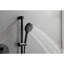 Douche noire mate avec garniture de valve en laiton et options en jets-125173614