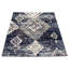Tapis bleu foncé/ivoire/vert mosaique Stigall-1131096542