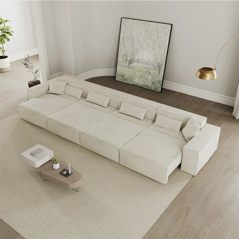 Canapé-lit Barrett Power, H 27,16 po x l 170,87 po x P 39,37 po, 5, Beige