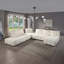 Chaise longue modulaire Loanna, lin beige