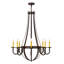 Lustre empire 8 lumières de style bougie Highlandville