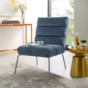 Baughn 25.2" Wide Tufted Polyester Side Chair