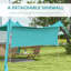 Dakota Fields Polyester-ammonia Cover Retractable Patio Awning,Freestanding Awning-1321367808