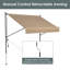 Dakota Fields 300cm W x 120cm D Polyester Cover Retractable Patio Awning