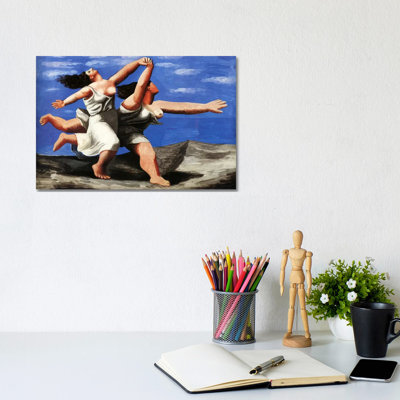 Deux femmes qui courent sur la plage par Pablo Picasso - peinture sur toile tendue