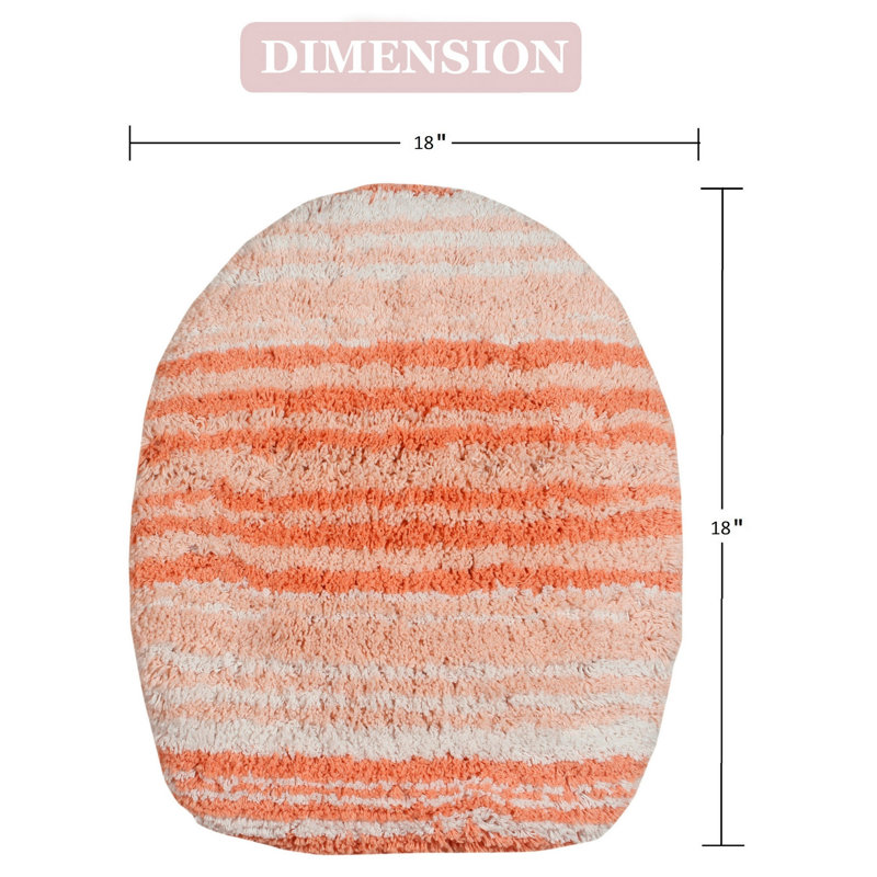 Griffie Toilet Lid Cover, Coral