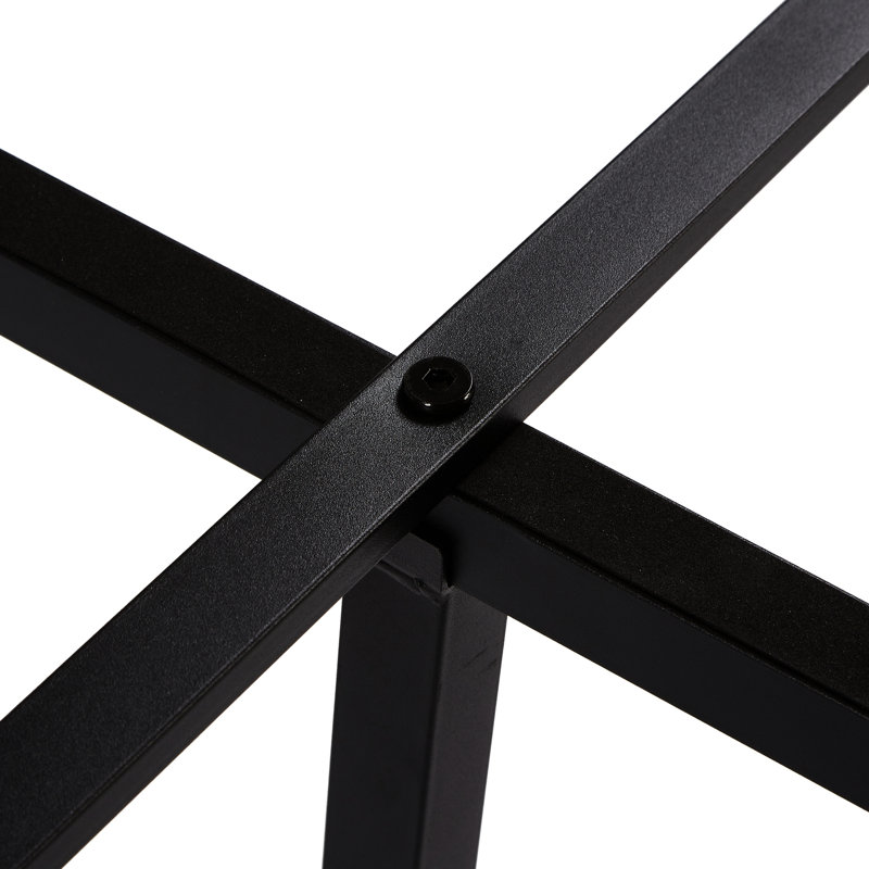 Grand lit plateforme en métal avec tête en bois, point de charge, 2 tiroirs de rangement, lumières à DEL, aucun sommier requis, limite de poids de 600 lb, port pour système d'assemblage facile, capacité, cadre à assembler