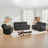 3-Piece Reclining Living Room Set with Storage, Cup Holder, and Bluetooth Speaker
