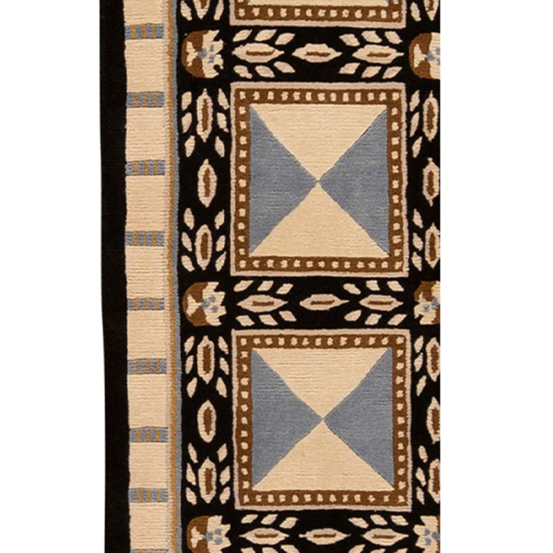 Handmade Cotton and Wool Oriental Area Rug