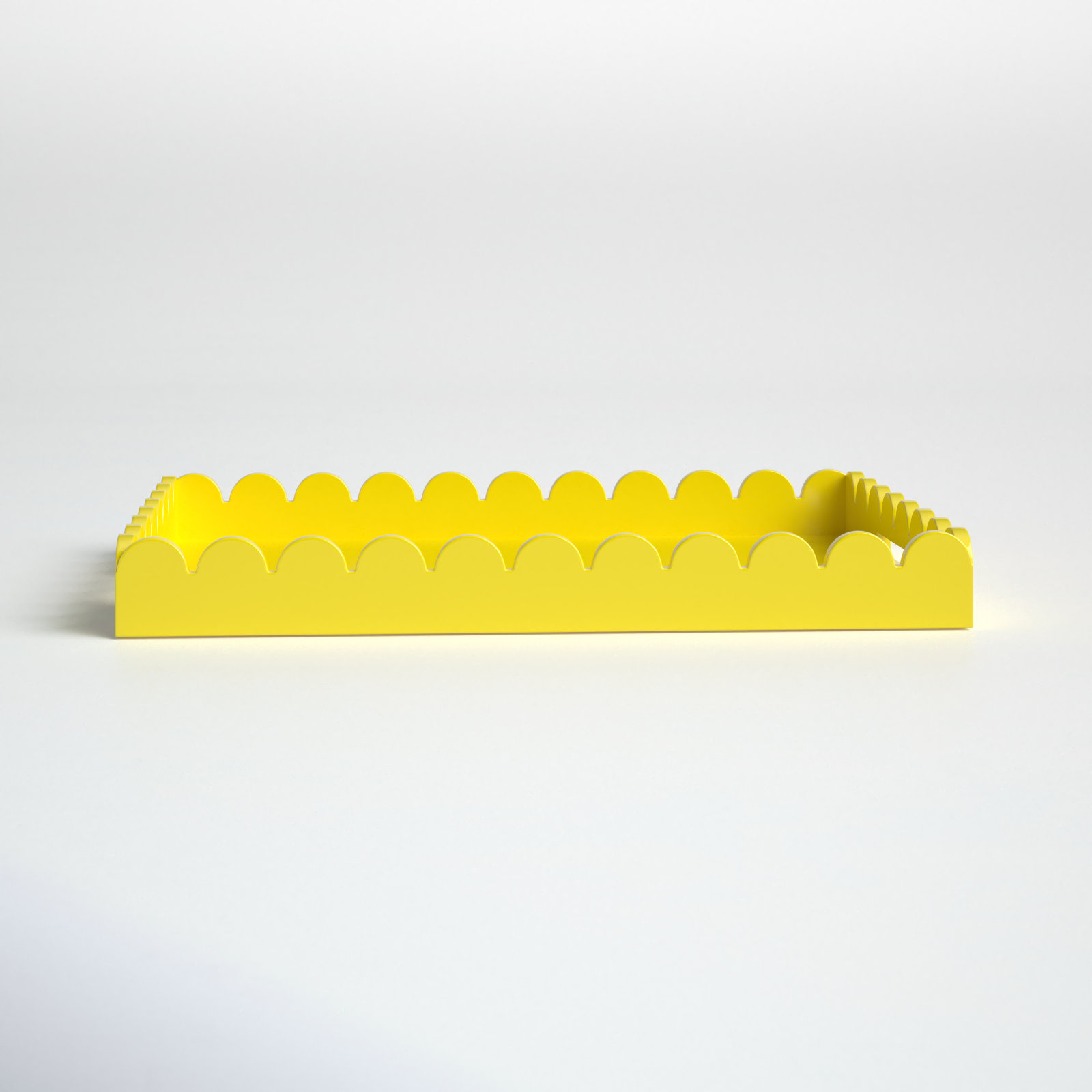 Rectangular Yellow and Blue Fish Crate Jumbo Tray, For Industrial