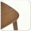 Ensemble de 2 tabourets de bar en bois d'intérieur finition noyer robuste, durable et élégant