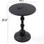 Table de bout ronde 2p, table d'appoint en métal rétro pour les thés, table de chevet légère et pratique, solution peu encombrante