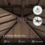 Pavillon de jardin 12 pi x 12 pi avec double toit en acier galvanisé et cadre en bois pour patio, cour arrière, toit de construction brun pelouse, zone de détente pour patio