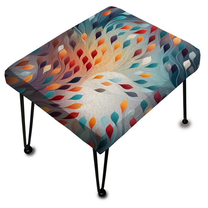 Heart Centered Meditation Mediation - Geometric Rectangle Ottoman