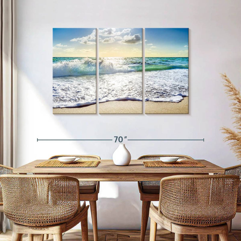 Gillard Rolling Beach Waves South Florida, H 36 po x l 57 po
