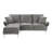 Caelin 85.38" Wide Chenille Modular Sofa & Chaise-105287657-105287658