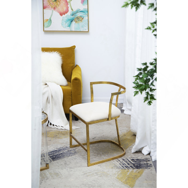 Fauteuil Cavendish 18,5 x 19,5 x 27 po, or vieilli