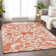 Premium Machine Washable Prisco Coral Rug