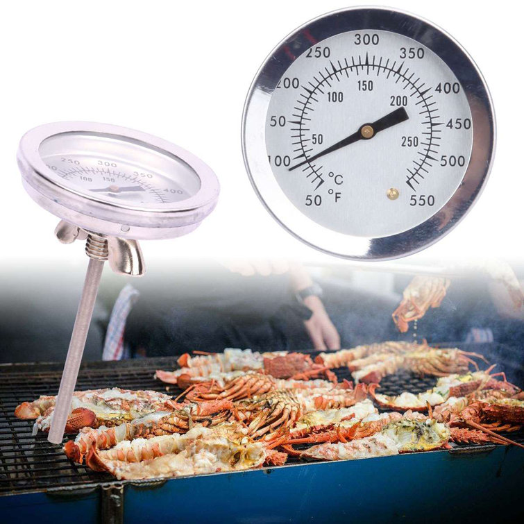 Deago 1Pcs Oven Thermometer Oven Grill Fry Chef Smoker Thermometer Instant Read Stainless Steel Thermometer Kitchen Cooking Thermometer for BBQ Baking