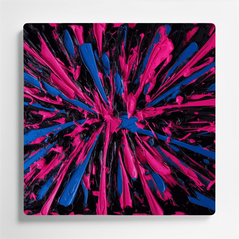 Art mural en métal Neo Expressionism 16, H 32 po x l 32 po