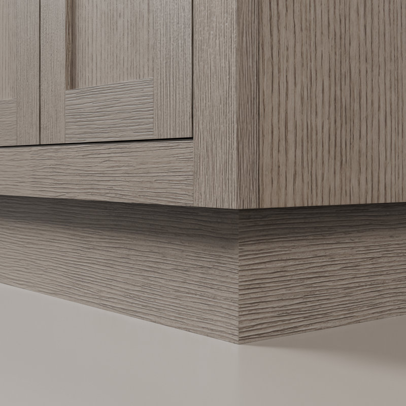 Ashanda 72'' W Single Vanity, Gray Oak