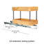 Rangement coulissant en bois rustique et acier-21965814