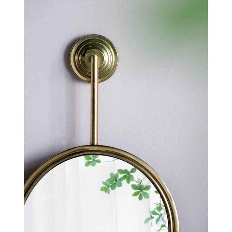 2 miroirs circulaires pour la décoration murale, miroir mural contemporain unique pour le vestibule de la chambre à coucher de salon, 11 po x 28,5 po