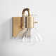 Luke Single Transparent Dimmable Bath Sconce