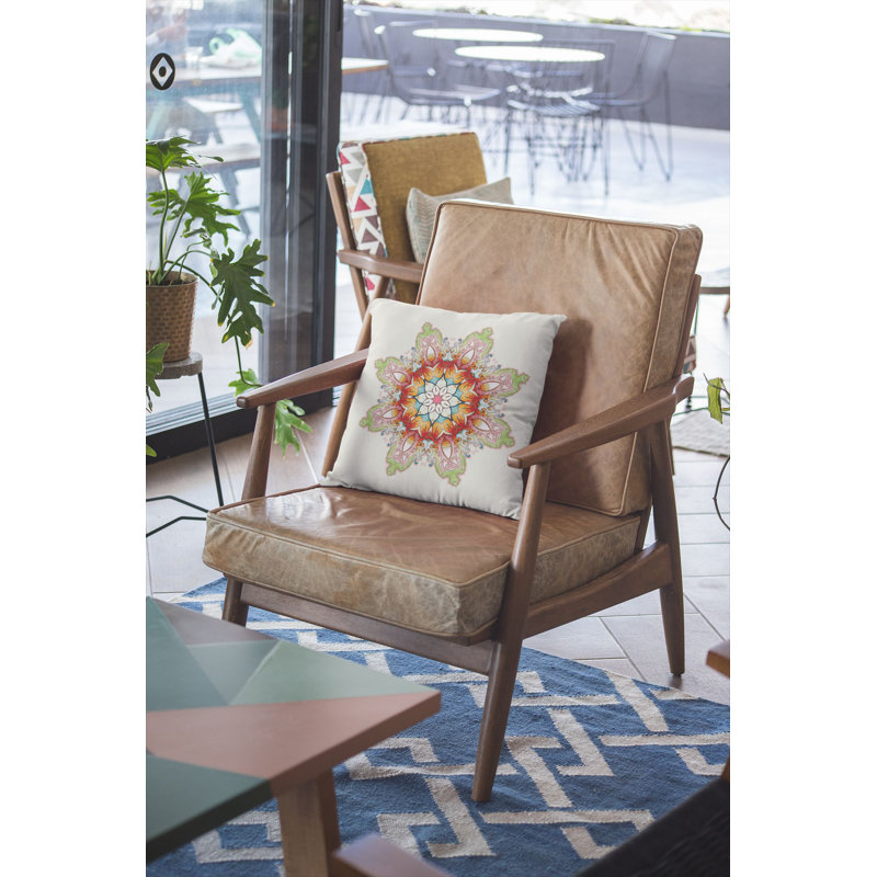  Housse et insert de coussin carré Cosmic Mandala, 16 po x 16 po