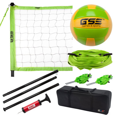 Professional Volleyball Complete Set with Volleyball Net, Volleyball,Pump and Carrying Bag