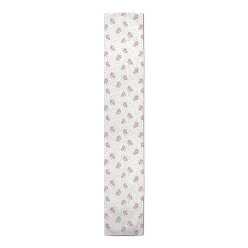 Chemin de table rectangulaire, Rose, 72 po x 16 po