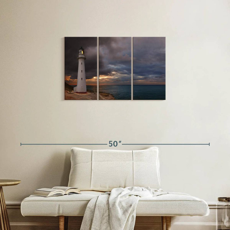 Phare d'Aletra Castle Point, H 20 po x l 33 po