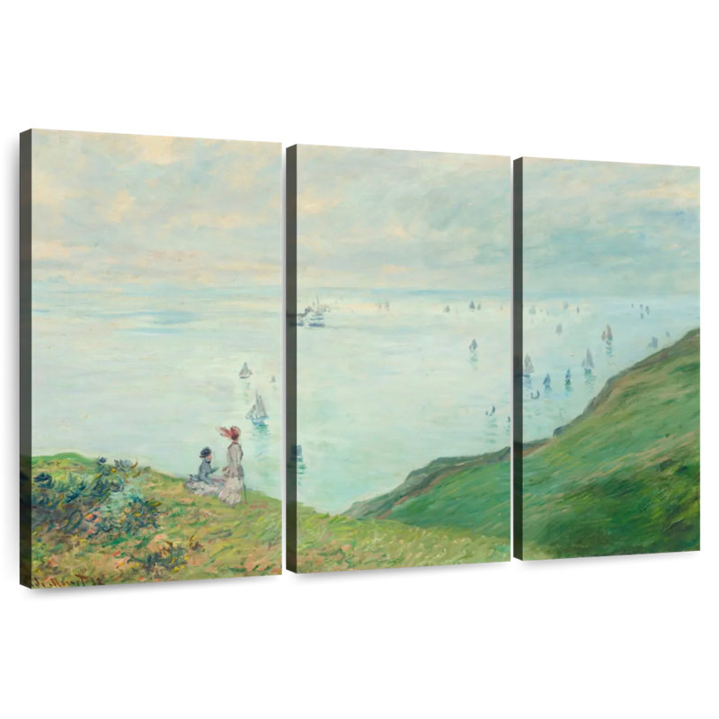 Gillard Cliff At Pourville, 1882, H 20 po x l 33 po