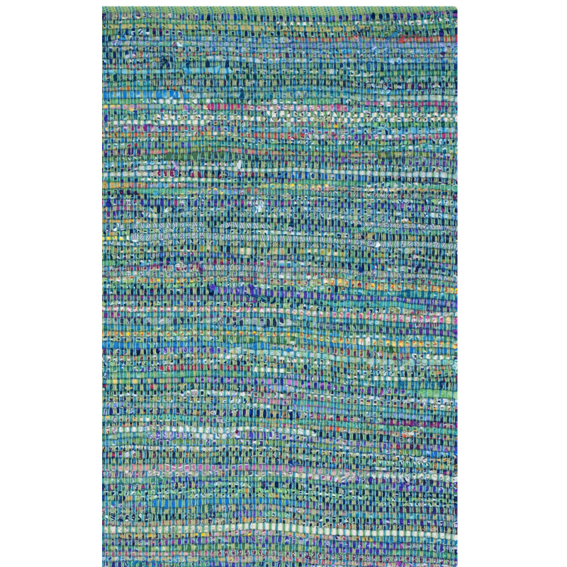 Hendrix Hand Tufted Cotton Abstract Rug, Rectangle 5' x 8'