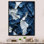 «Bliss Of Happiness In Aegean Blue», peinture abstraite sur toile