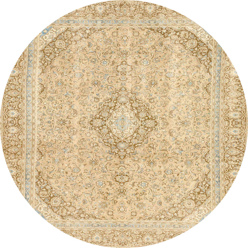 Abstract Indoor Rug, Round 3'