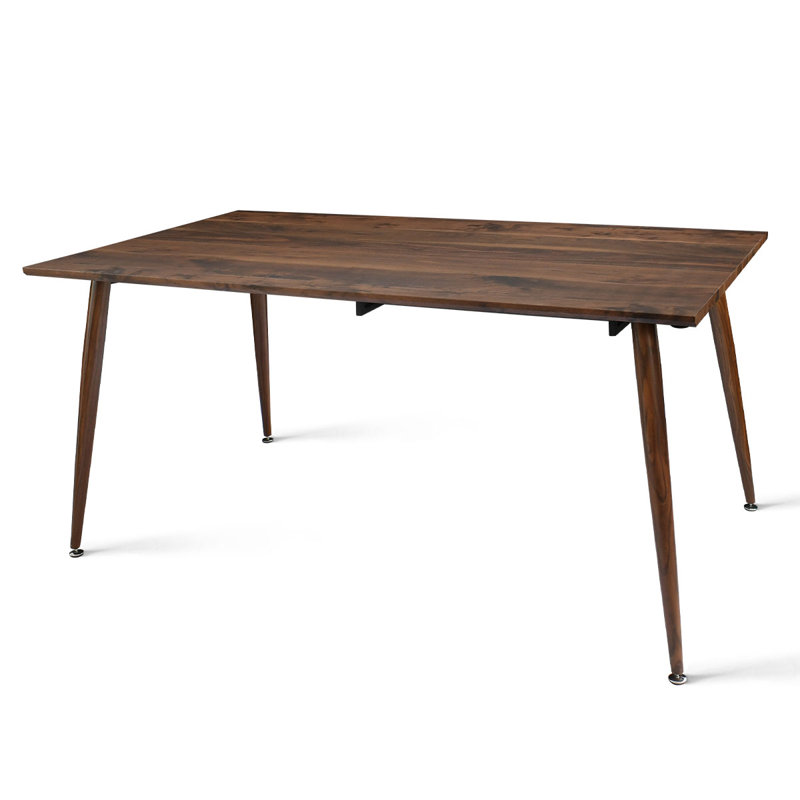 Ensemble de table de salle à manger extensible 9 pièces avec 8 chaises rembourrées, table rectangulaire avec rangement à feuilles