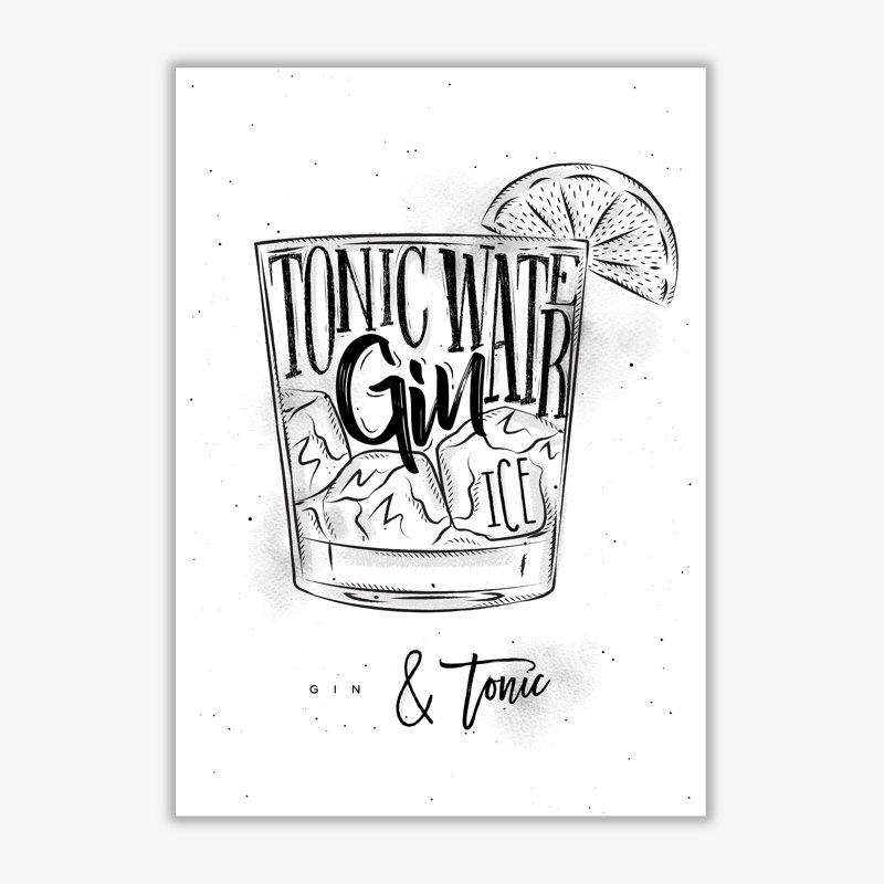 Gin And Tonic - Print, No Frame, 30 cm H x 21 cm W x 1 cm D